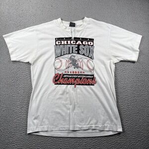 VTG Chicago White Sox T Shirt Adult L Fruit Of The Loom Best Single Stitch USA